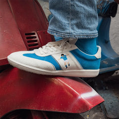 White - Blue