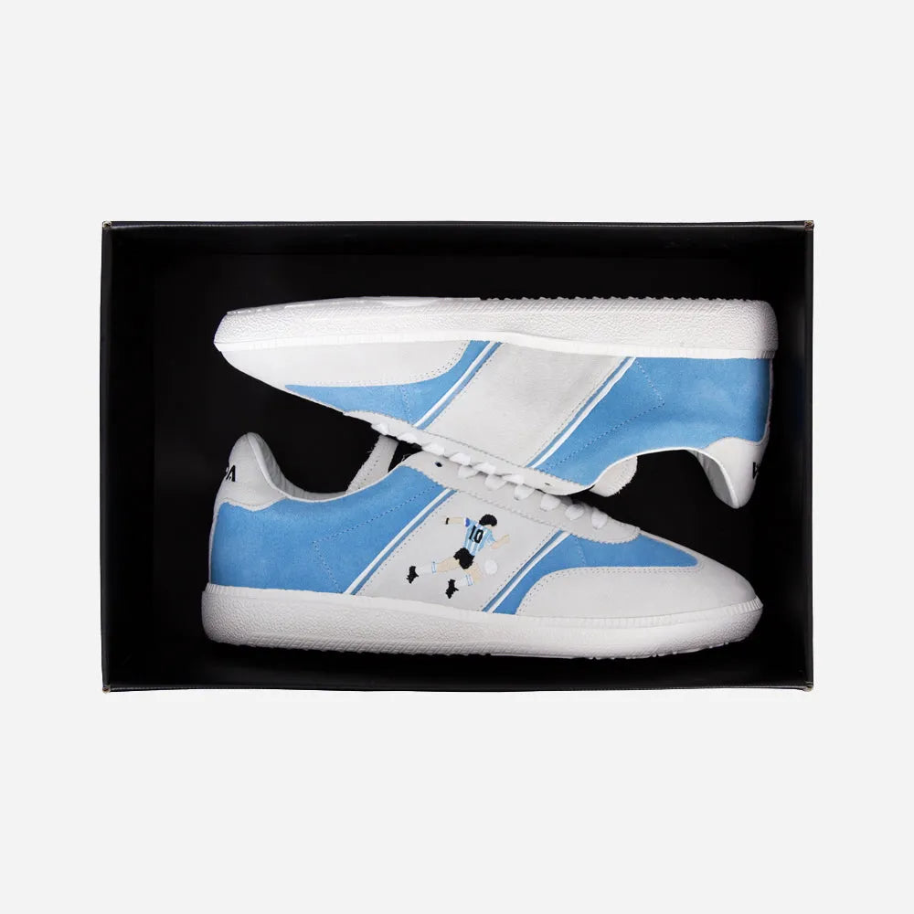 White - Blue